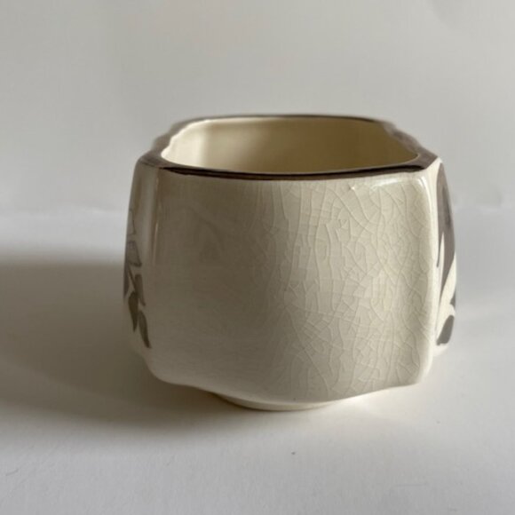 Vintage Sandland Ware Creamer and Sugar. Cream and Gold - Picture 9 of 13